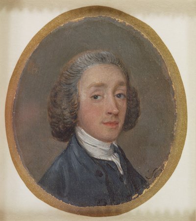 Pudra Saçlı Genç Bir Adamın Portresi by Thomas Gainsborough