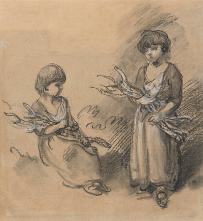 İbne Taşıyan Kızların Çalışmaları by Thomas Gainsborough