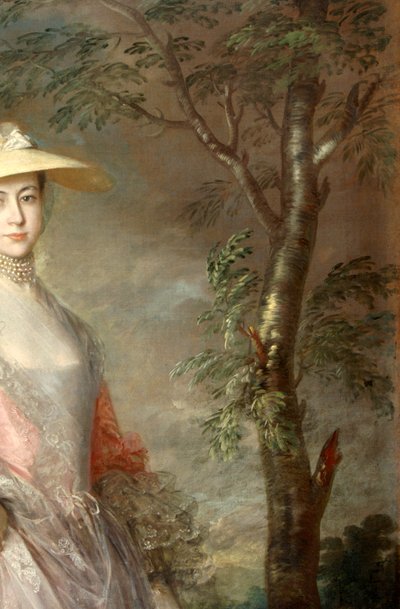 Mary, Kontes Howe'un bir tablosundan ağaç detayı, c.1760 (tuval üzerine yağlı boya) by Thomas Gainsborough