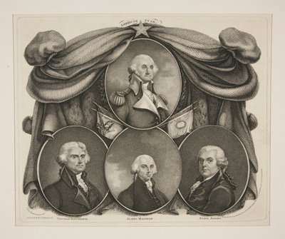 (Washington) Thomas Jefferson. - James Madison. -John Adams by Thomas Gimbrede
