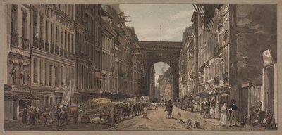 Paris'teki En Pitoresk Yirmi Manzaradan Bir Seçki: St. Denis Kapısı'nın Banliyölerden Alınan Görünümü by Thomas Girtin