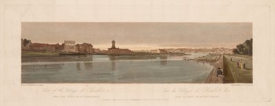Paris'teki En Pitoresk Manzaralardan Yirmi Bir Seçki: Chaillot Köyü Manzarası, &c Pont de la Concorde'dan Alındı by Thomas Girtin