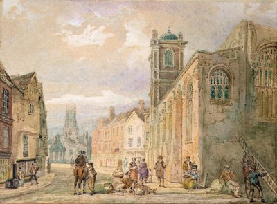 All Saints Pavement, York (kalem ve sulu boya) by Thomas Girtin