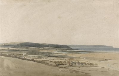 Taw Nehri Halici, Devon, c.1801 (kağıt üzerine kurşun kalem üzerine sulu boya) by Thomas Girtin