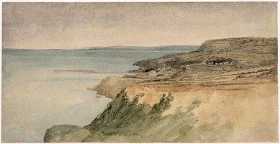 Lyme Regis, Dorset, c.1797 (dokulu kağıt üzerinde kurşun kalem üzerinde wc) by Thomas Girtin