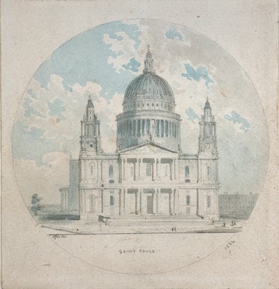 St Paul Katedrali, c1790 by Thomas Girtin