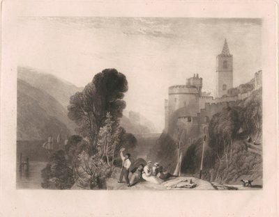 Dartmouth Kalesi, Dart Nehri üzerinde by Thomas Goff Lupton