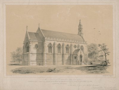 Tüketim için Hastaneye eklenmesi önerilen şapel by Thomas Goldsworth Dutton