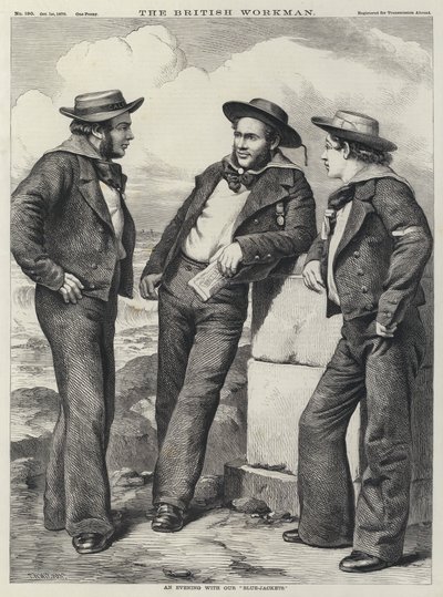 "Mavi Ceketlerimizle" Bir Akşam (gravür) by Thomas Harrington (after) Wilson