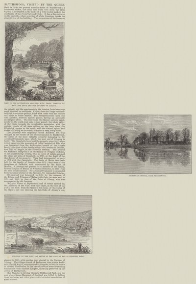 Blythswood, Kraliçe tarafından ziyaret edildi by Thomas Harrington Wilson