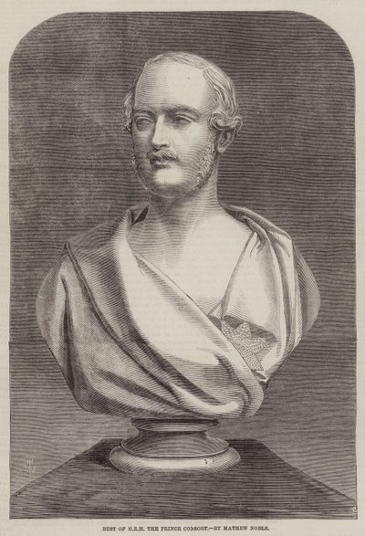 Mathew Noble tarafından hazırlanan SAİK Prens Consort büstü by Thomas Harrington Wilson