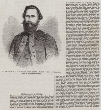 Tümgeneral JEB Stuart, Kuzey Virginia Konfederasyon Ordusu Süvari Komutanlığı by Thomas Harrington Wilson