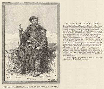 Nicolas Christodoulaki, Giritli İsyancılar Şefi by Thomas Harrington Wilson