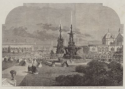 Uluslararası Sergide Ödül Madalyaları Ödülü, Bahçıvanlık Derneğinin Bahçelerinde Alayı by Thomas Harrington Wilson
