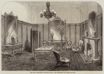 Saygıdeğer Topçu Bölüğü Balosu, Galler Prensesi Boudoir by Thomas Harrington Wilson