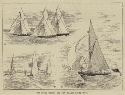 Royal Thames ve New Thames Yat Kulüpleri by Thomas Harrington Wilson