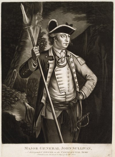 Tümgeneral John Sullivan, Kıtasal (sic) Ordusunda seçkin bir Subay by Thomas Hart
