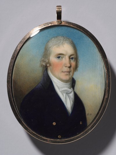 Minyatür Çifti: Bir Erkek Portresi ve Minyatür Giyen Kadın Portresi, c. 1780. by Thomas Hazlehurst