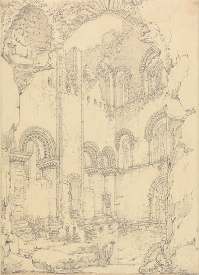 Gundulf Kulesi, Rochester Katedrali, Kent by Thomas Hearne