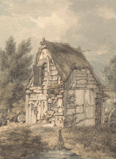 Yarı Ahşap ve Sazdan Kulübe by Thomas Hearne