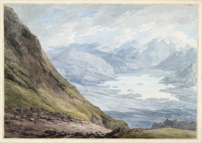 Derwentwater üzerinde Skiddaw