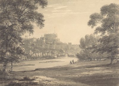 Eton Oyun Alanlarından Windsor Kalesi by Thomas Hearne