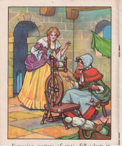 Çıkrıkta uyurken (lito) by Thomas Heath Robinson