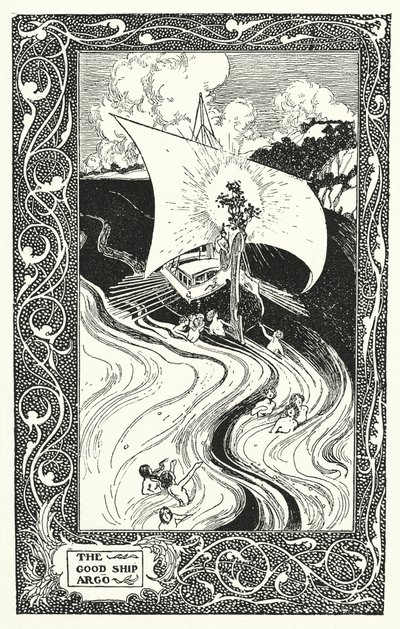 İyi Gemi "Argo" (lito) by Thomas Heath Robinson