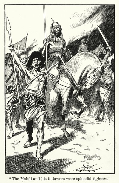 "Mehdi ve takipçileri muhteşem savaşçılardı" (lito) by Thomas Heath Robinson