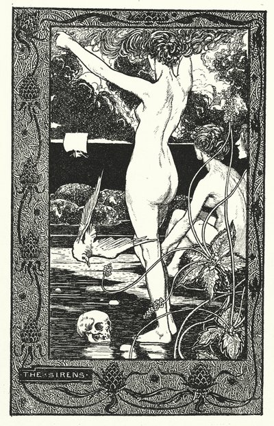 Sirenler (taş baskı) by Thomas Heath Robinson