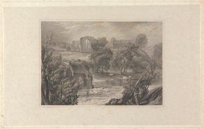 Egglestone Manastırı, Barnard Kalesi yakınında by Thomas Higham
