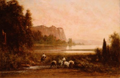 Yosemite Dağları'ndaki Tuzakçılar, 1899 by Thomas Hill