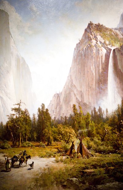 Yosemite Vadisi (El Capitan ve Gelin Duvağı Şelaleleri) by Thomas Hill