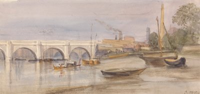 Lambeth Sahilinden Westminster Köprüsü by Thomas Hollis