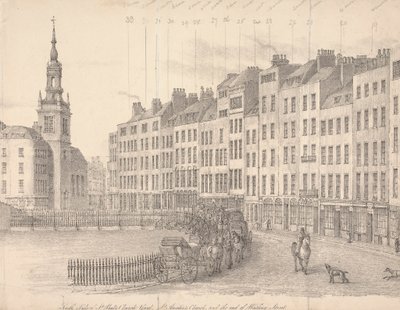 St. Paul's Church Yard'ın Güney Tarafı by Thomas Horner