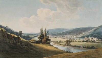 Neath Vadisi, Sağdaki Melincourt (kağıt üzerine sulu boya ve karakalem) by Thomas Hornor