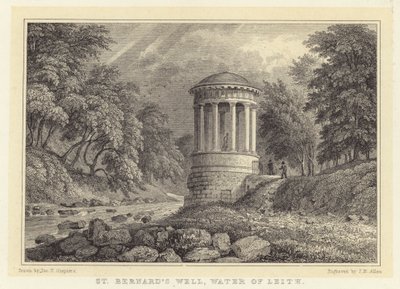 St Bernard Kuyusu, Leith Suyu (gravür) by Thomas Hosmer (after) Shepherd