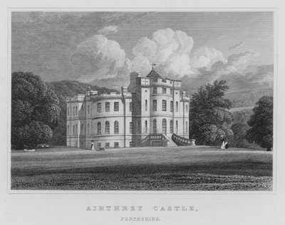 Airthrey Kalesi, Perthshire (gravür) by Thomas Hosmer Shepherd