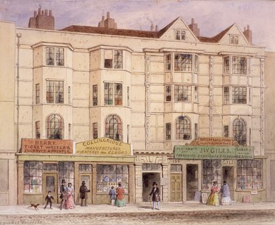 Aldersgate Caddesi, Londra, 1851 by Thomas Hosmer Shepherd