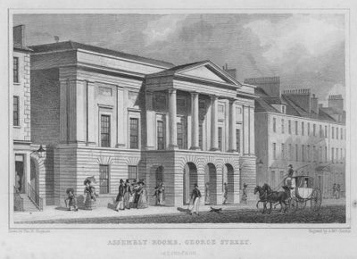 Toplantı Odaları, George Street, Edinburgh (gravür) by Thomas Hosmer Shepherd