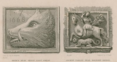 Domuz Kafası ve antik tablet by Thomas Hosmer Shepherd