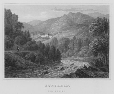Bonskeid, Perthshire (gravür) by Thomas Hosmer Shepherd