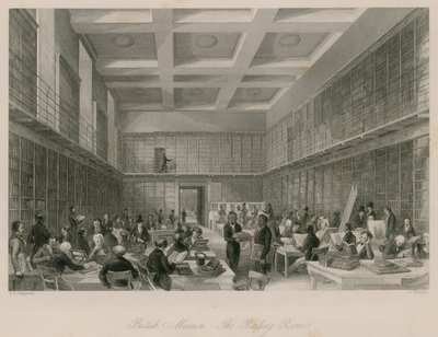British Museum, Okuma Odası by Thomas Hosmer Shepherd