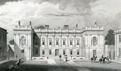 Burlington House, Kraliyet Sanat Akademisi, Piccadilly, Londra, c.1829-31 by Thomas Hosmer Shepherd