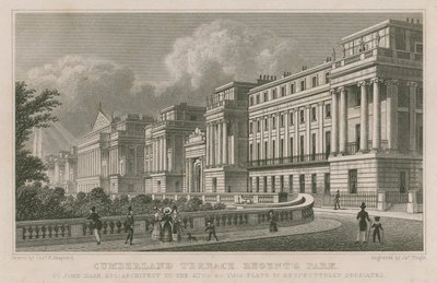 Cumberland Terrace, Regent's Park, Londra by Thomas Hosmer Shepherd