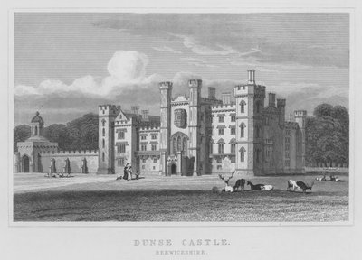 Dunse Kalesi, Berwickshire (gravür) by Thomas Hosmer Shepherd