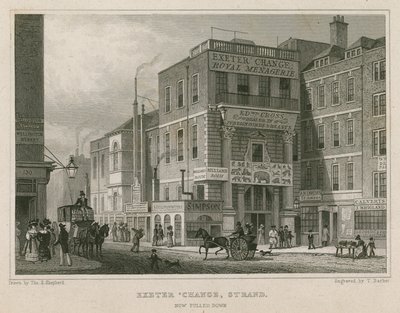 Exeter Change, The Strand, Londra by Thomas Hosmer Shepherd