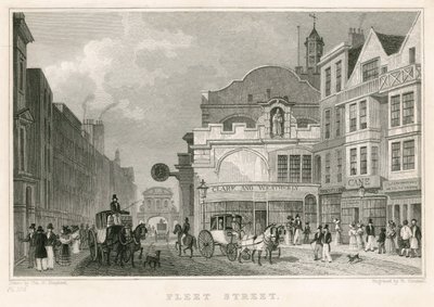 Fleet Street, Londra by Thomas Hosmer Shepherd