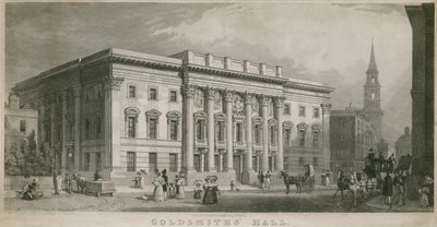 Goldsmith's Hall, Londra by Thomas Hosmer Shepherd