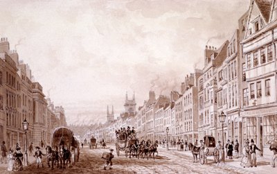 Holborn, Londra, c1830 by Thomas Hosmer Shepherd